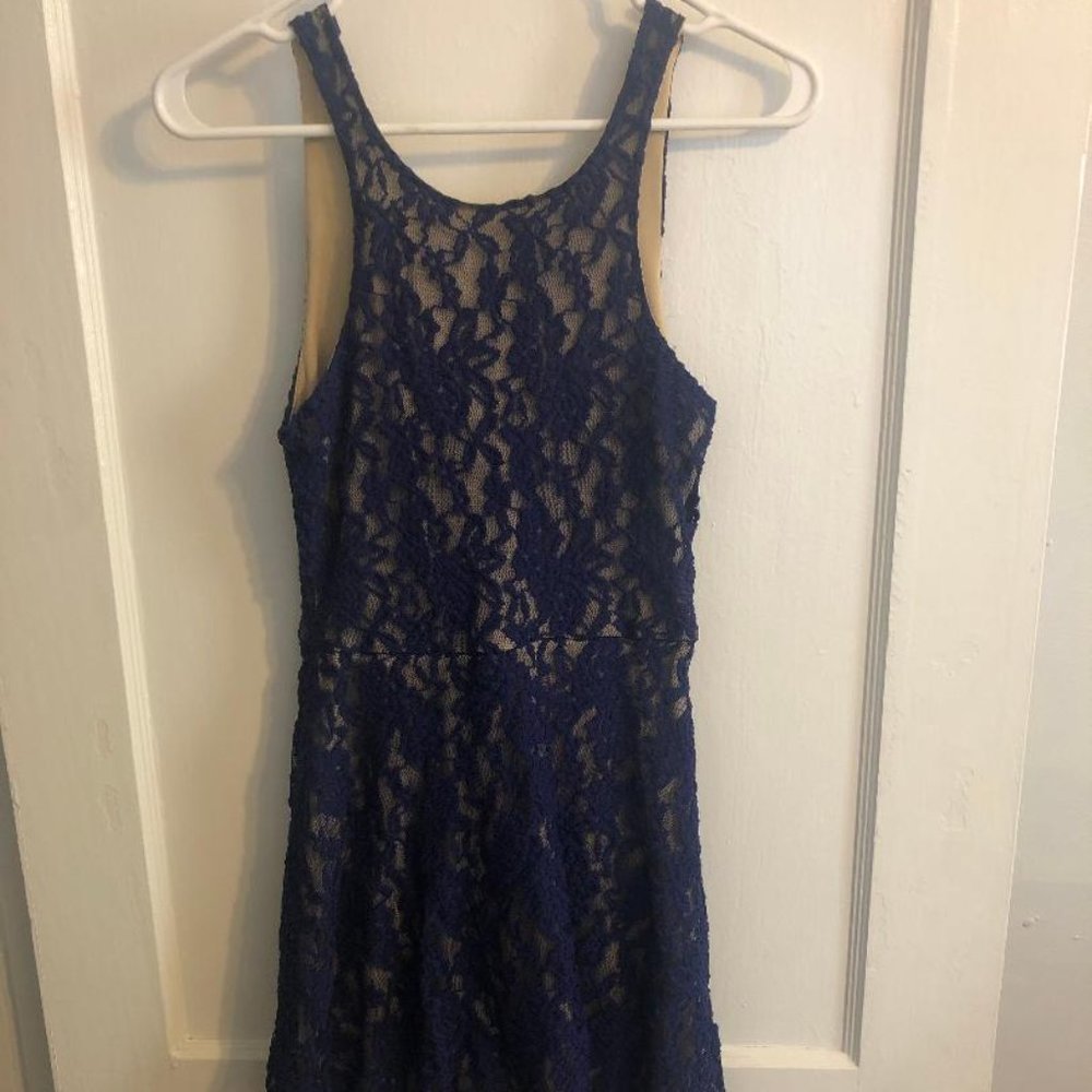 Nordstrom's Navy Blue lace dress size S